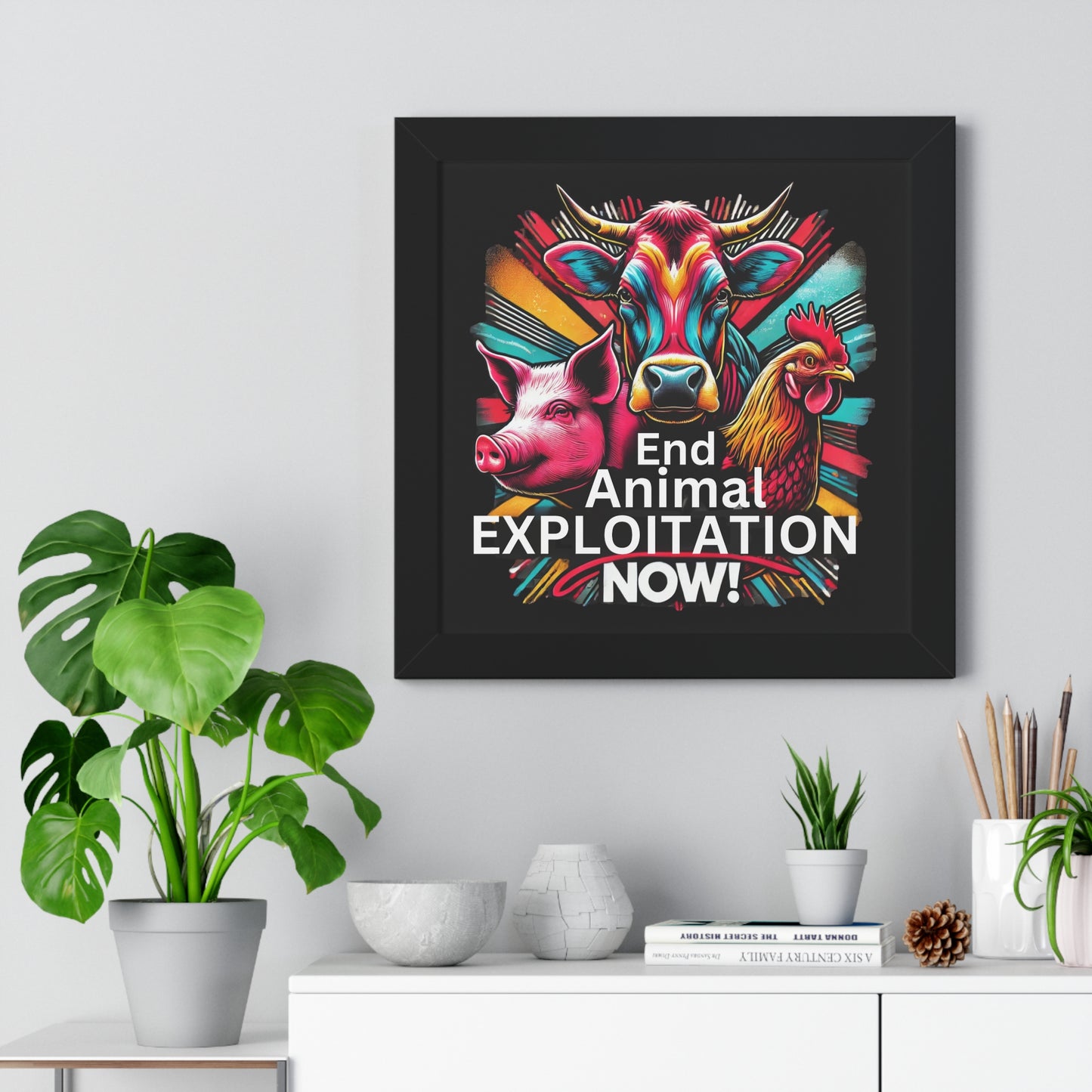 Animal Rights Poster - End Animal Exploitation Now!