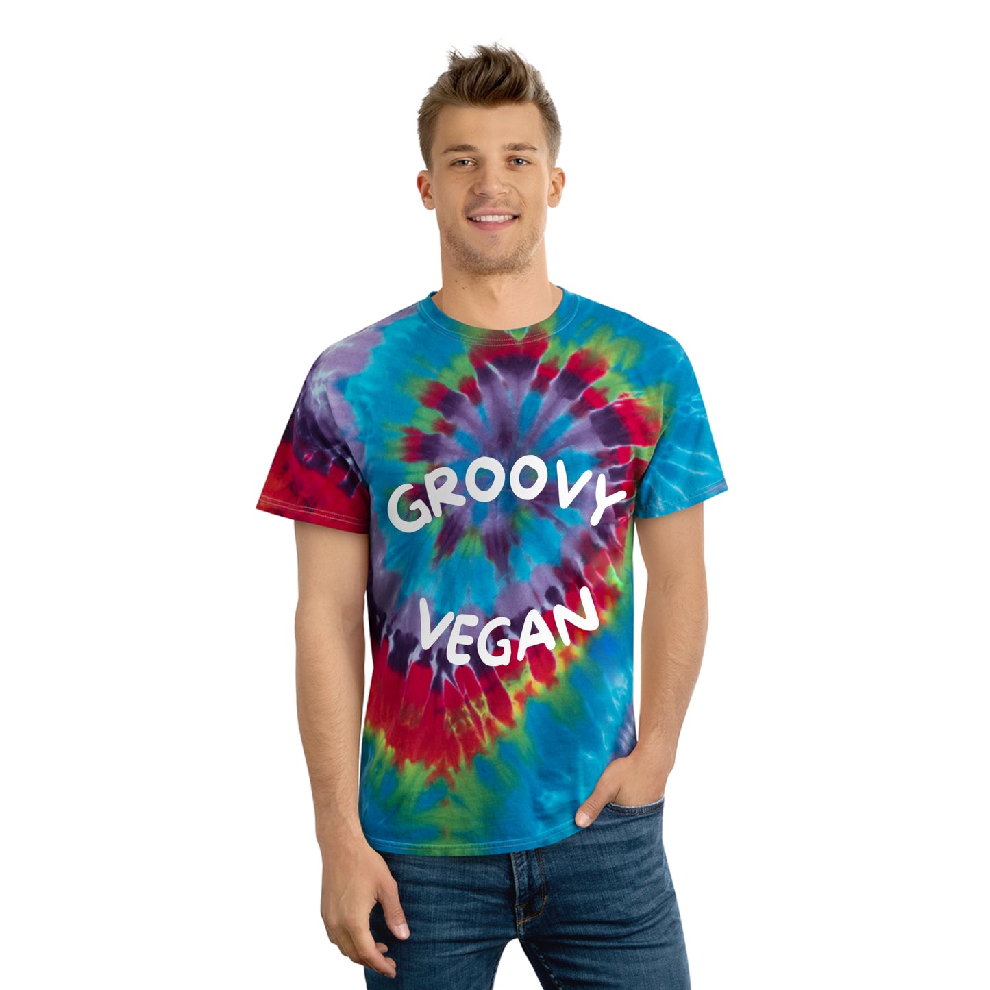 Groovy Vegan Tie-Dye Unisex Tee