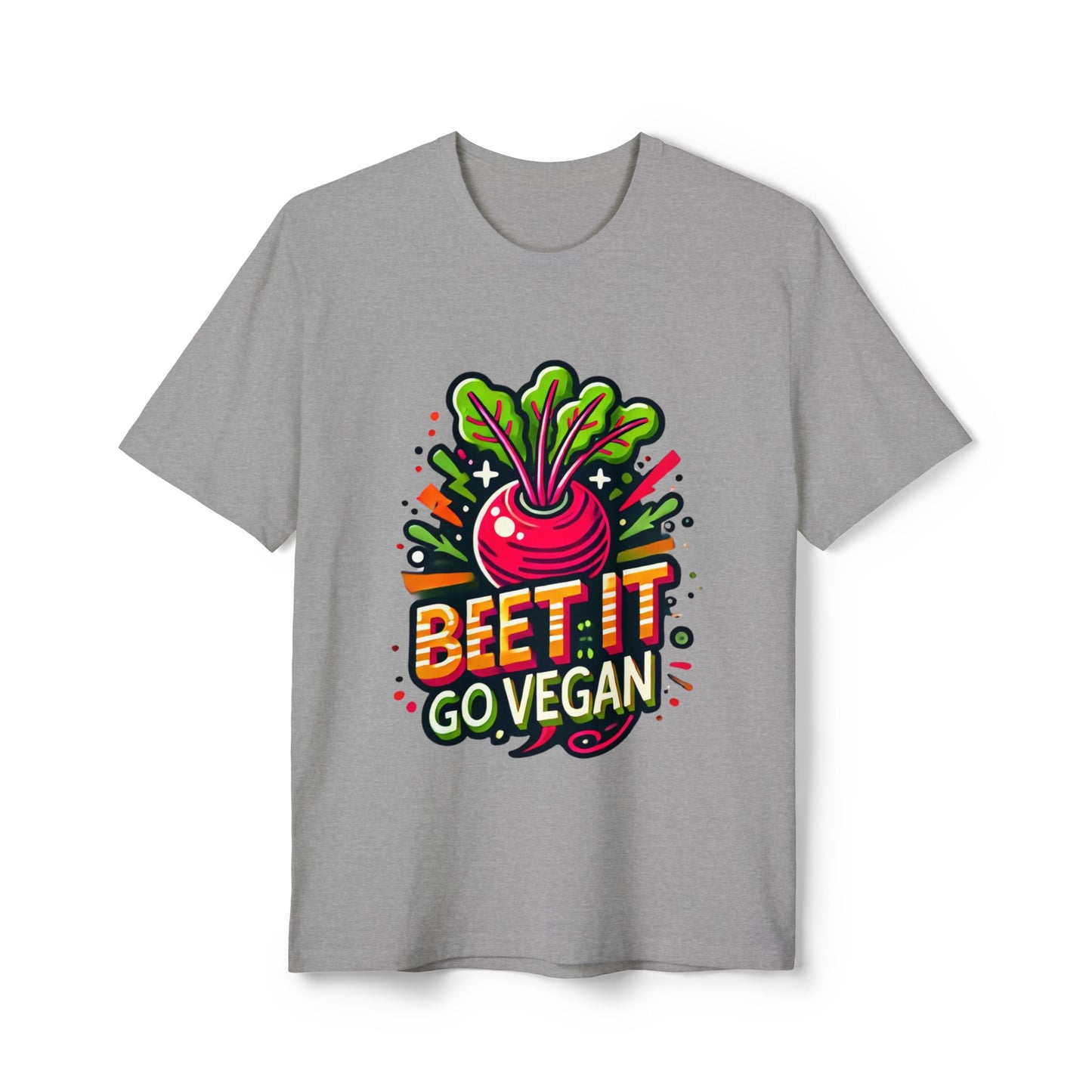 Beet It, Go Vegan - Unisex Recycled Tee