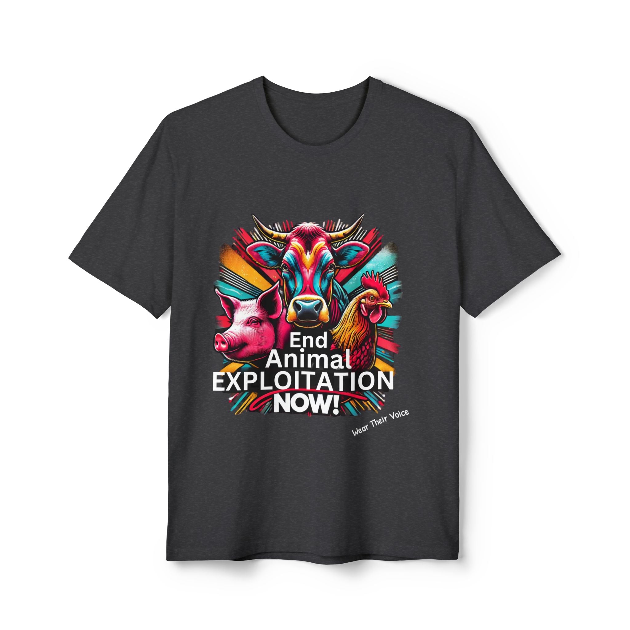 End Animal Exploitation Now - Unisex Recycled Tee