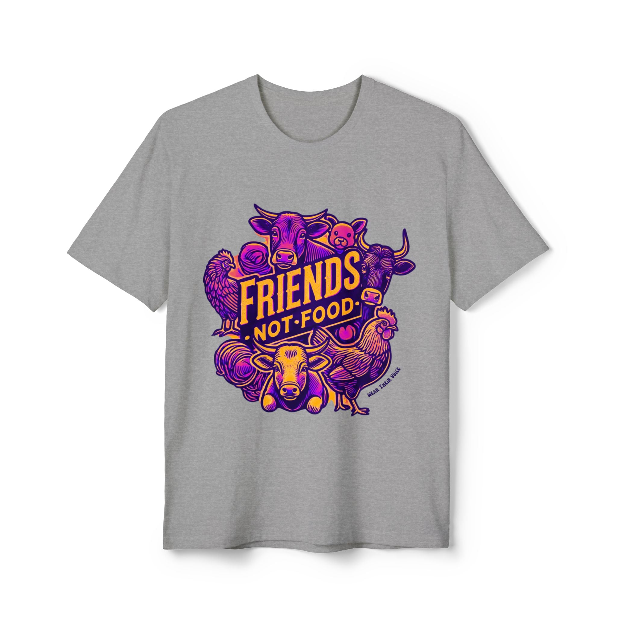 Friends Not Food - Unisex Recycled Tee