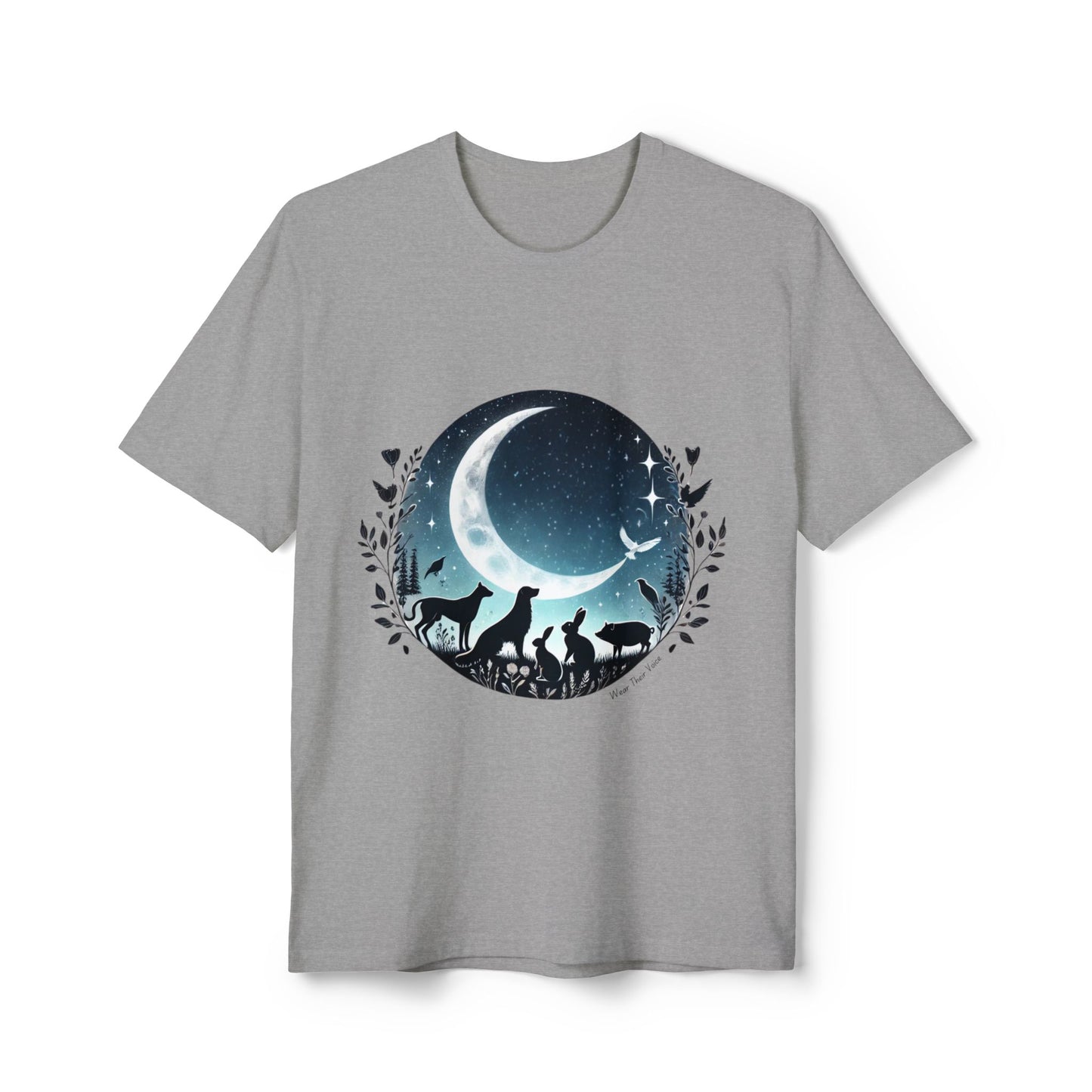 Animals Under the Moon and Stars - Unisex Recycled Tee