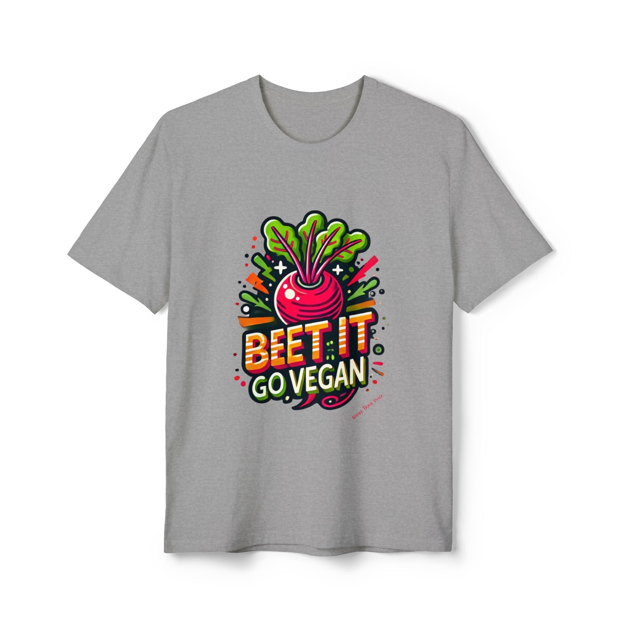 Beet It, Go Vegan - Unisex Recycled Tee