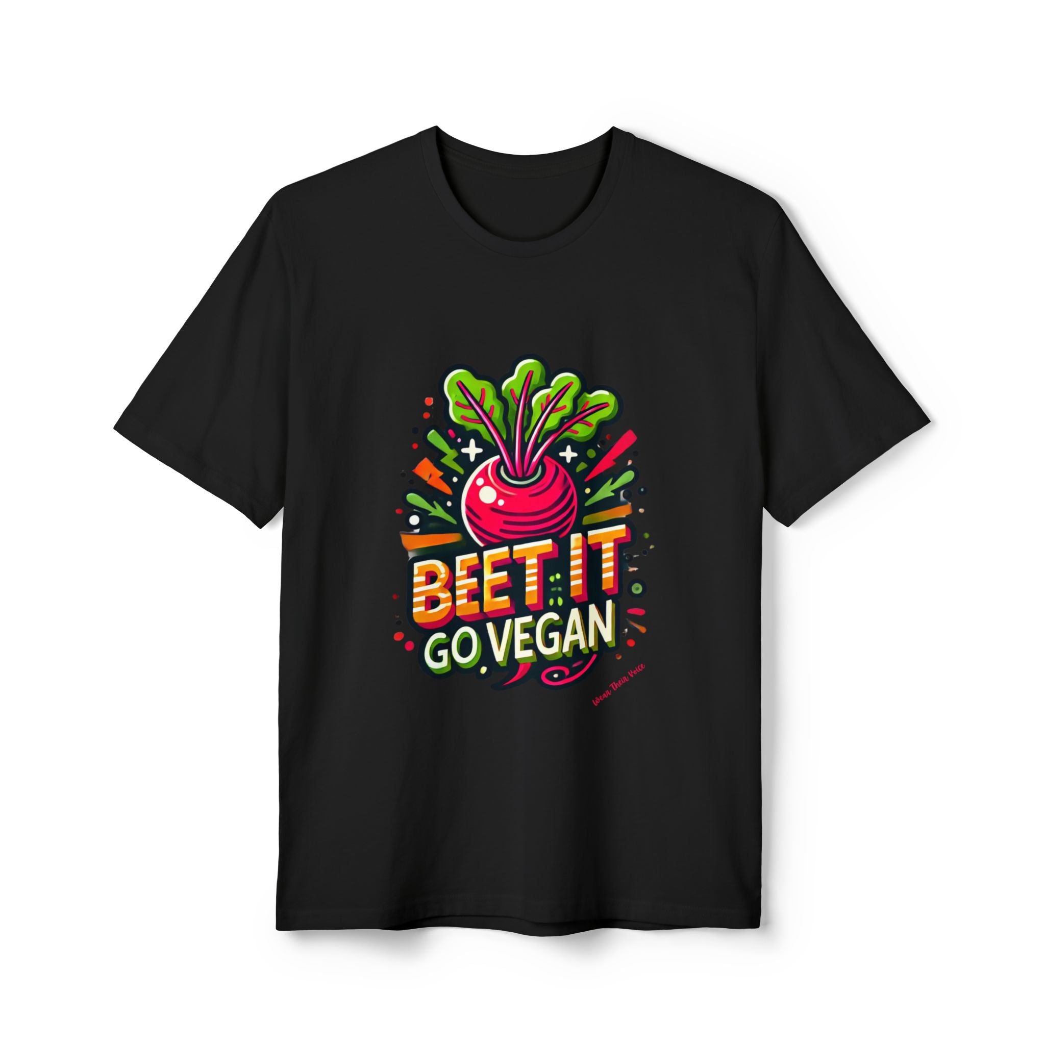 Beet It, Go Vegan - Unisex Recycled Tee