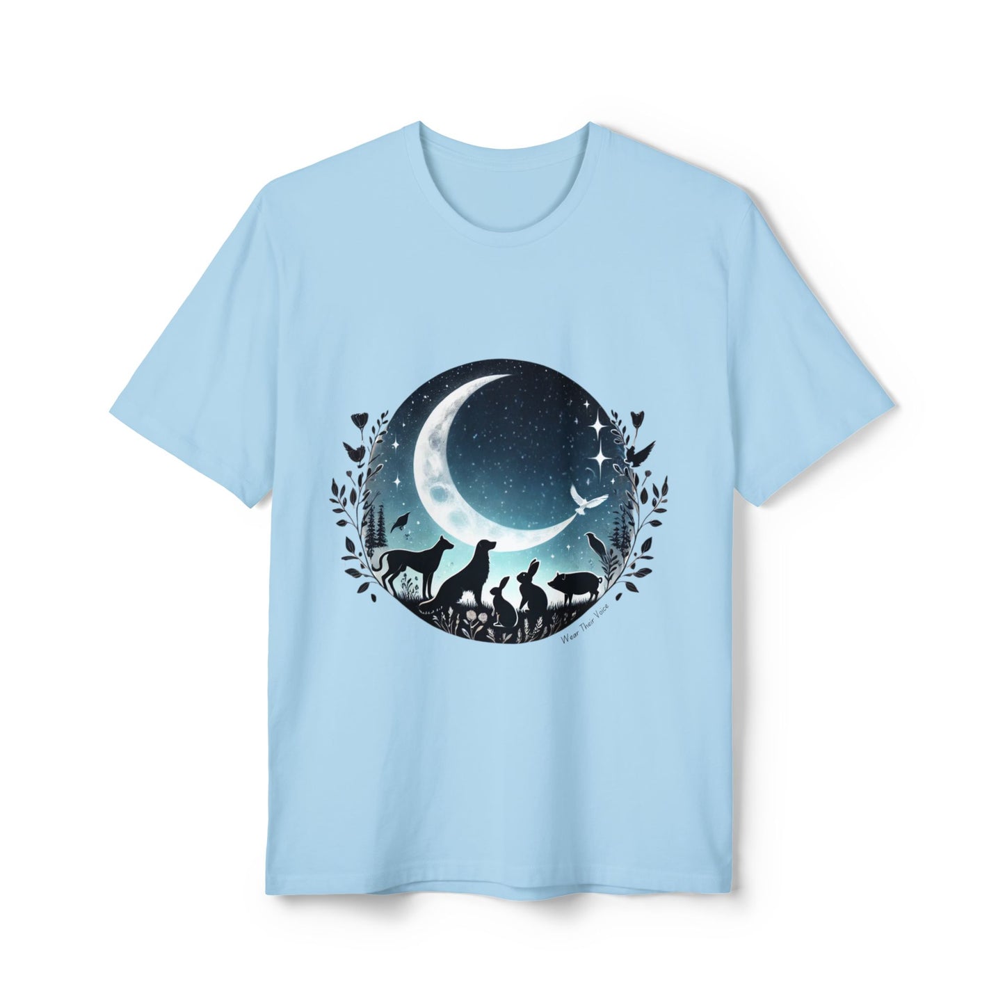 Animals Under the Moon and Stars - Unisex Recycled Tee